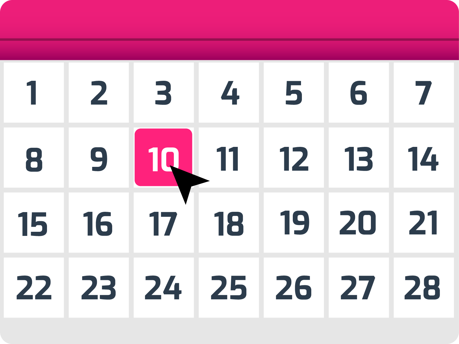 Calendar booking icon
